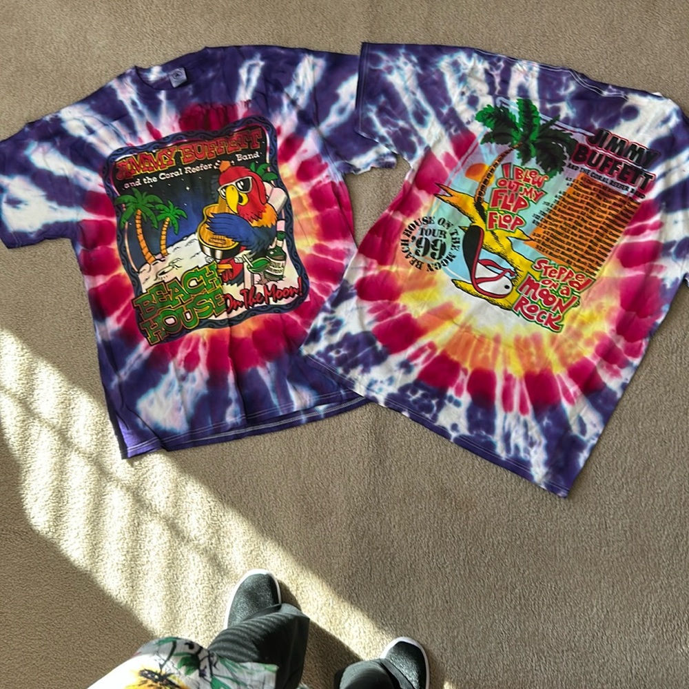 Delta Jimmy Buffet Tees. Both XL. Generous size! Bright, vibrant colors.